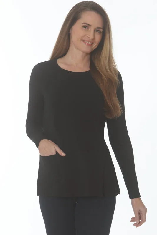 E.L.I 613 Long Sleeve Tunic with Split