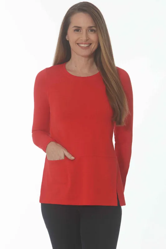 E.L.I 613 Long Sleeve Tunic with Split