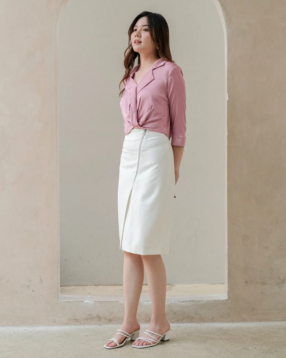 Erica Asymmetrical Pencil Skirt