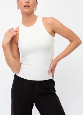 Essentials Knit Top | White