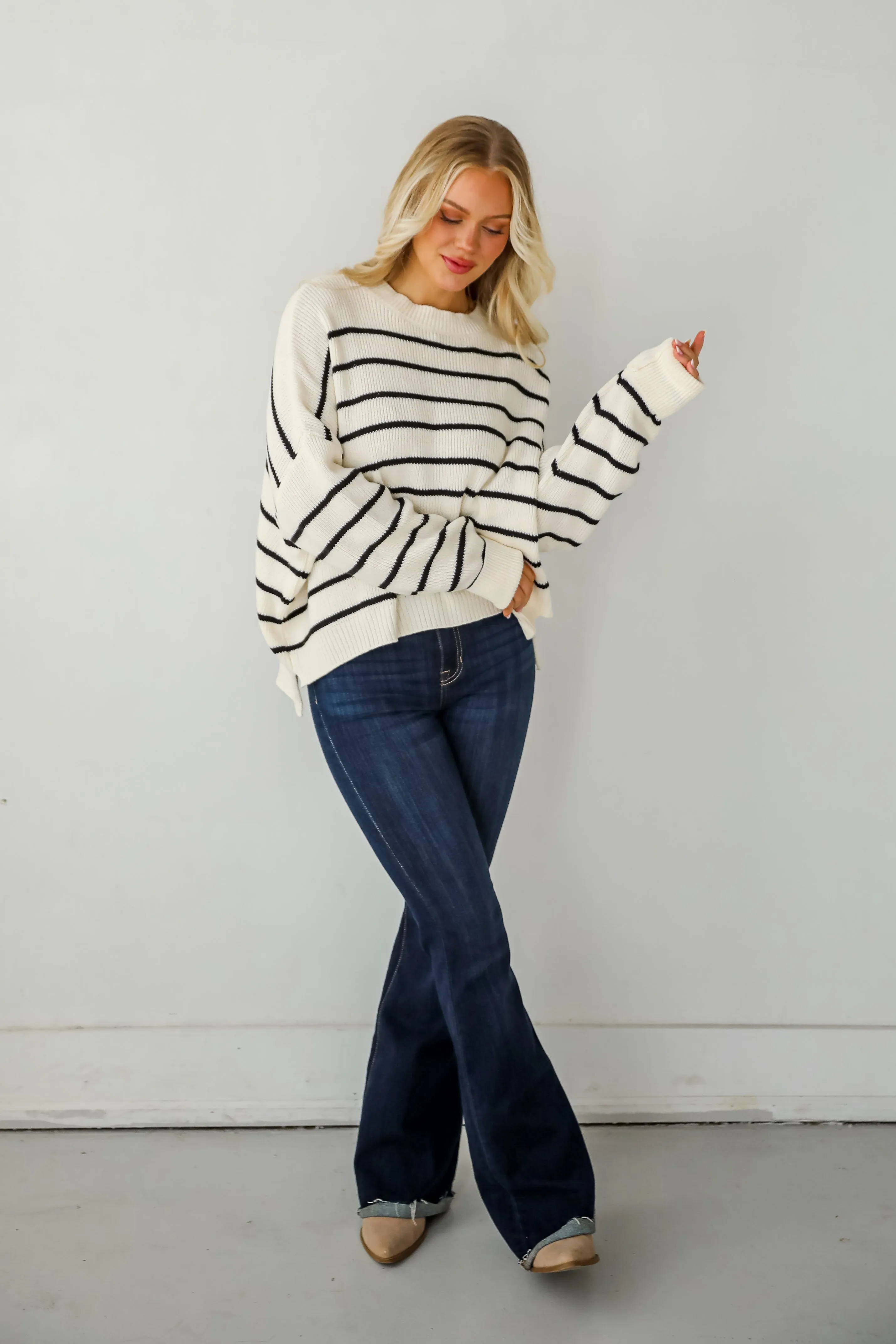 FINAL SALE - Sweetest Comfort Striped Sweater