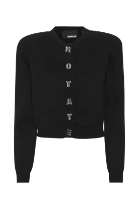 Firm Knit Cardigan - Black