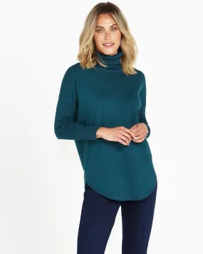 FLEUR KNIT JUMPER - DARK TEAL