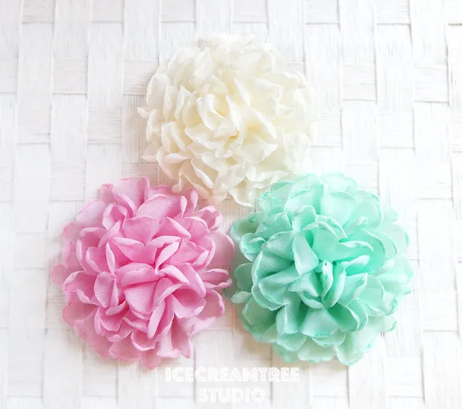 Giant Light Blue Bloom Collar Slide On - Large Flower Collar Accessory