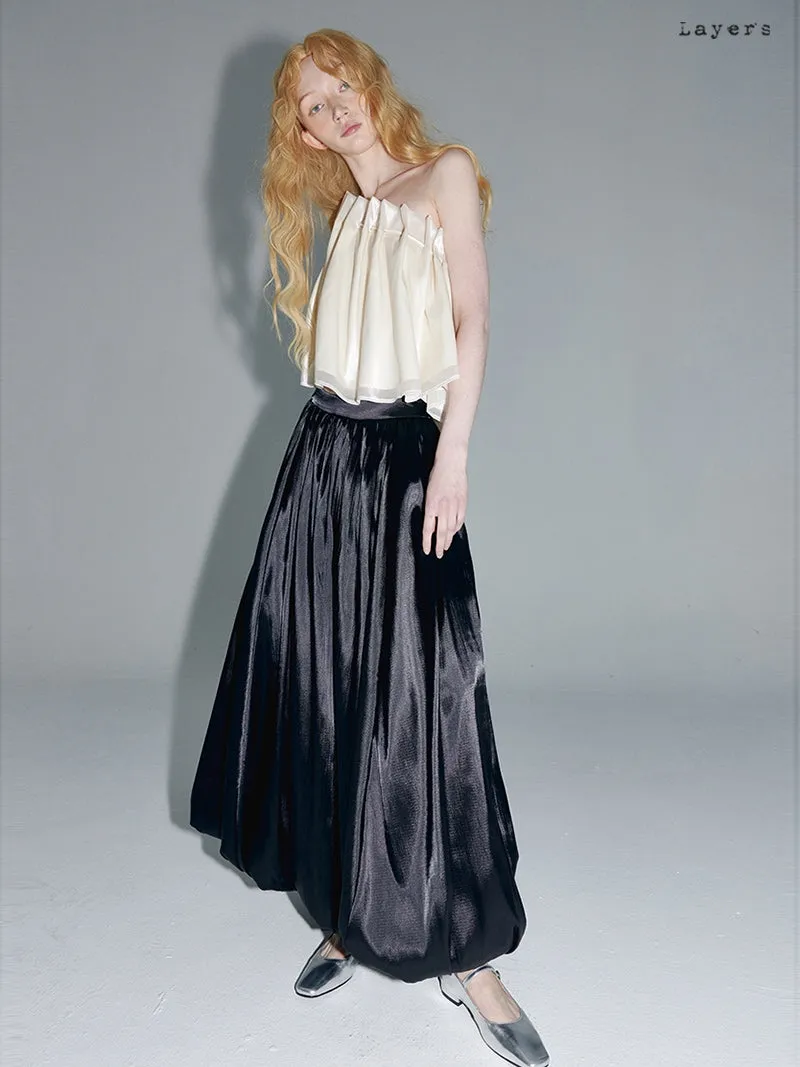 Glossy High-end Elegant Long-Skirt