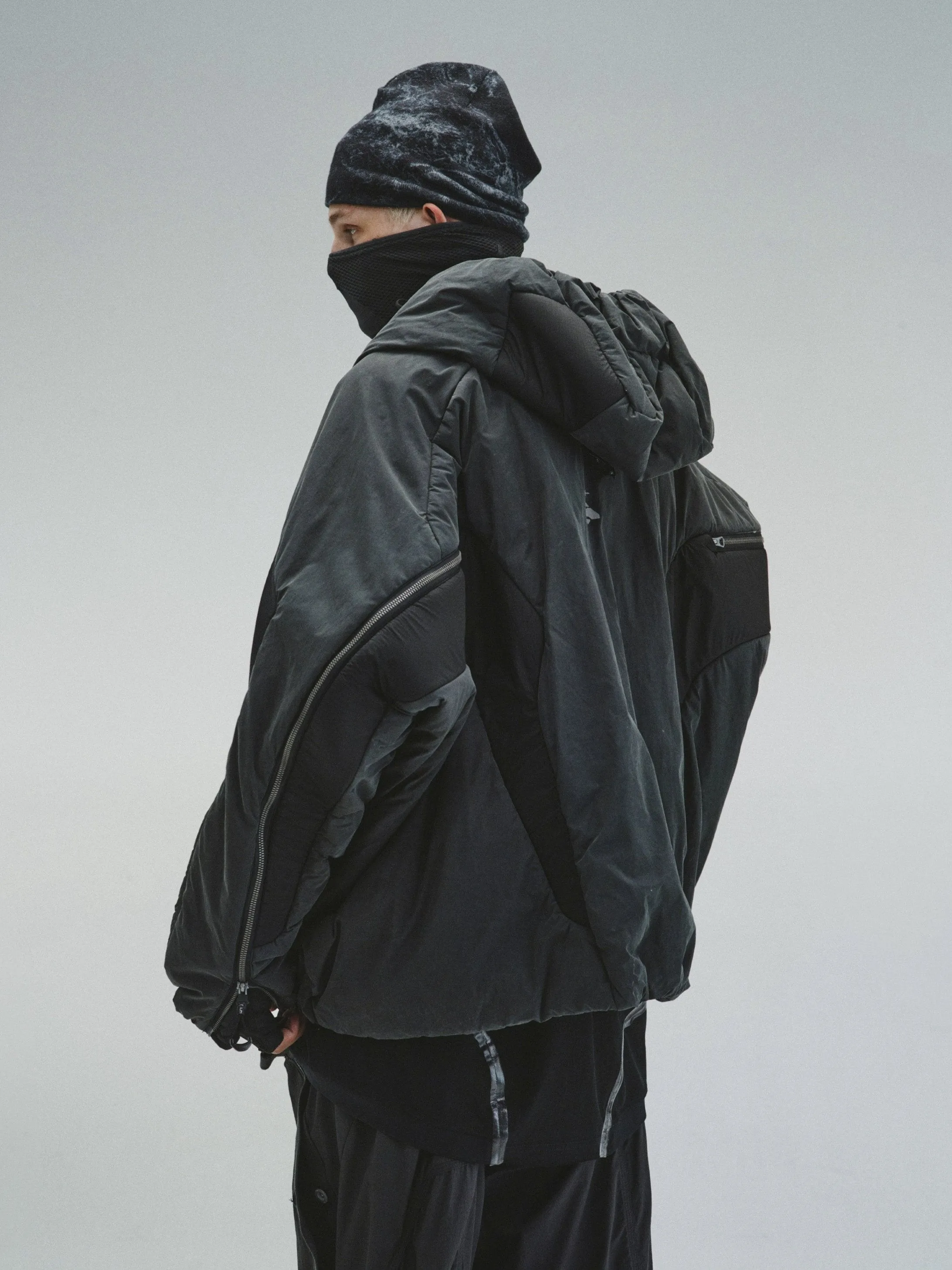 GOB / X3_12 - Bionic Membrane Wing Wax-Coated Padded Jacket
