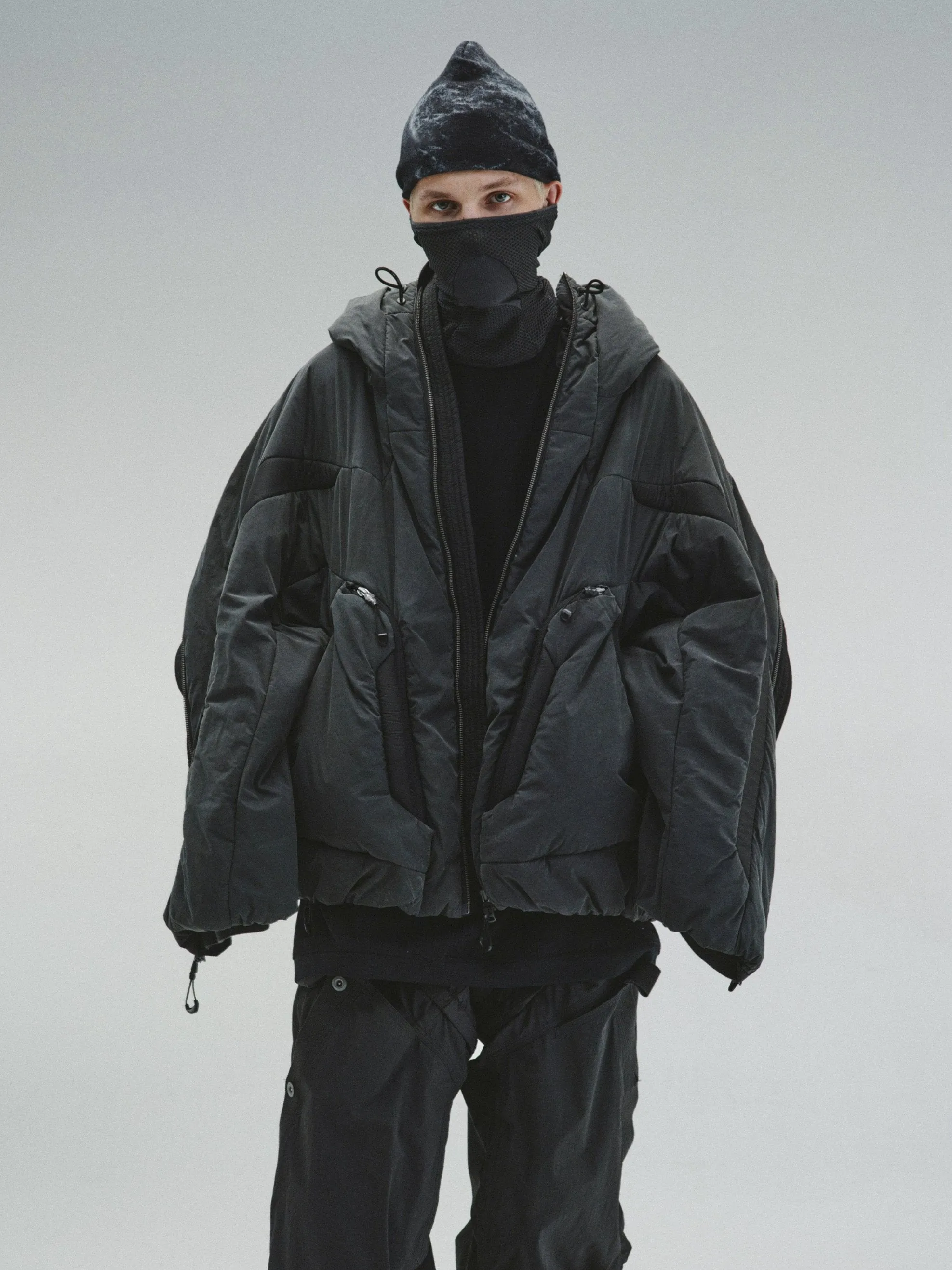 GOB / X3_12 - Bionic Membrane Wing Wax-Coated Padded Jacket