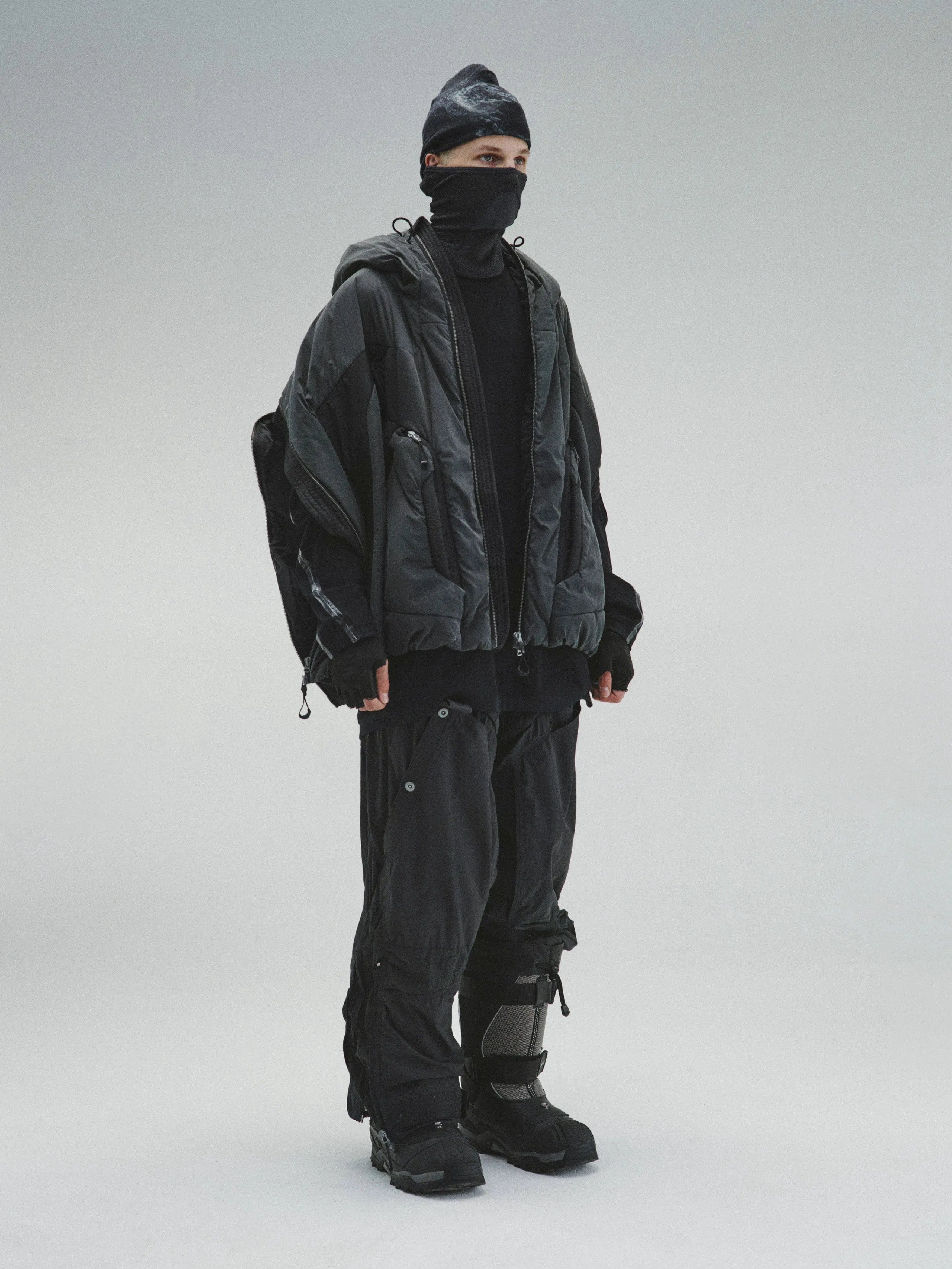 GOB / X3_12 - Bionic Membrane Wing Wax-Coated Padded Jacket