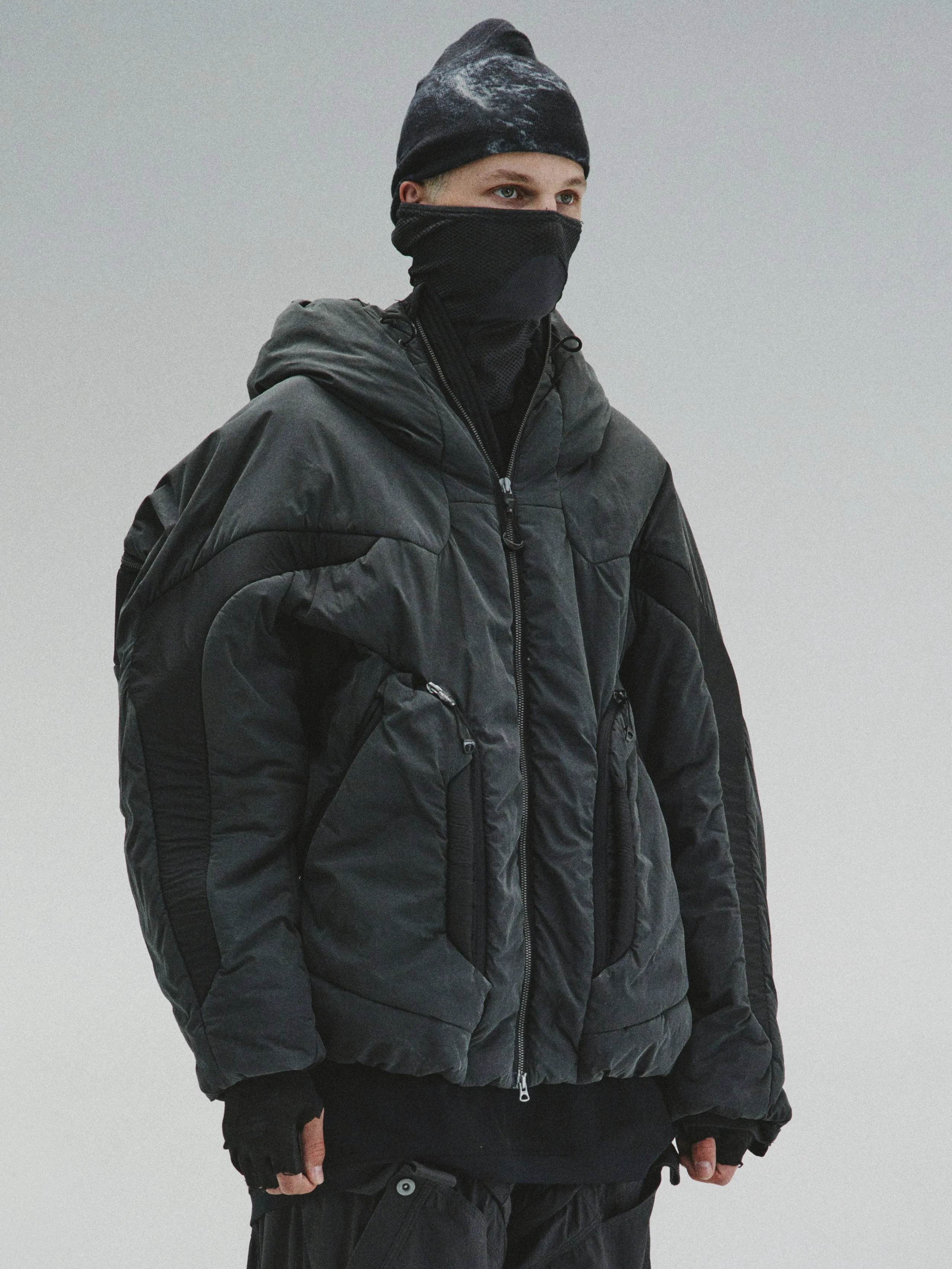 GOB / X3_12 - Bionic Membrane Wing Wax-Coated Padded Jacket