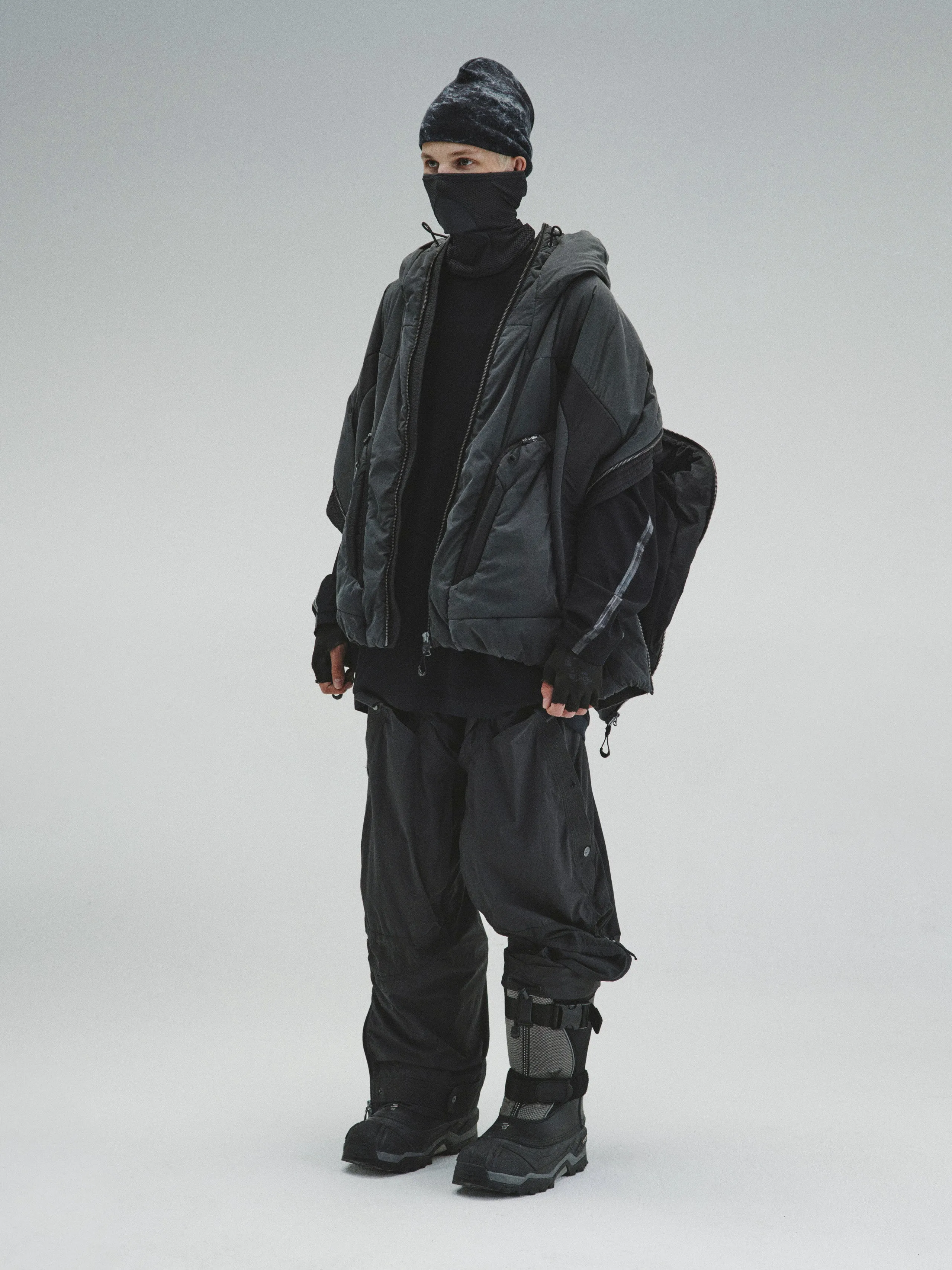 GOB / X3_12 - Bionic Membrane Wing Wax-Coated Padded Jacket