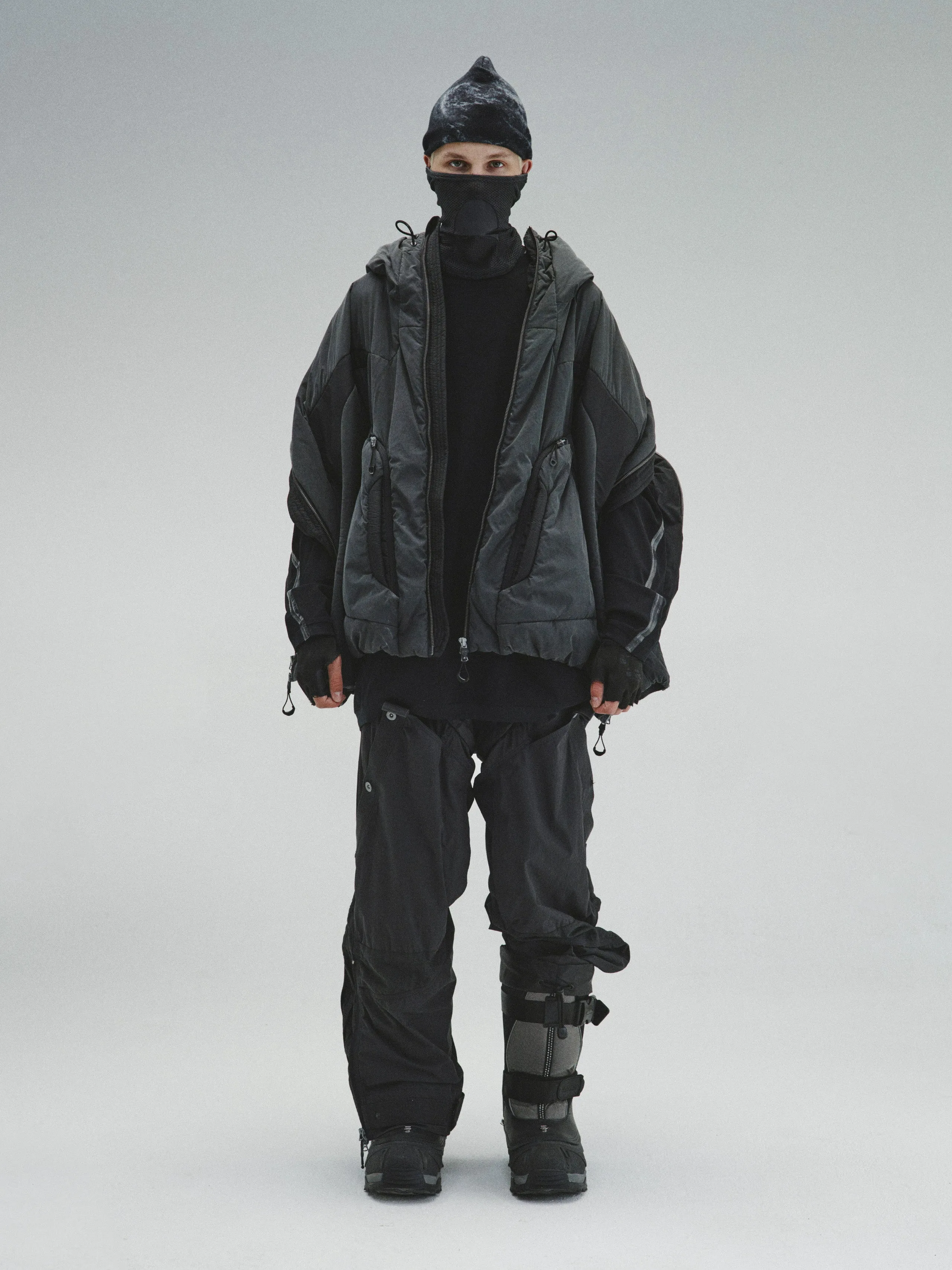 GOB / X3_12 - Bionic Membrane Wing Wax-Coated Padded Jacket