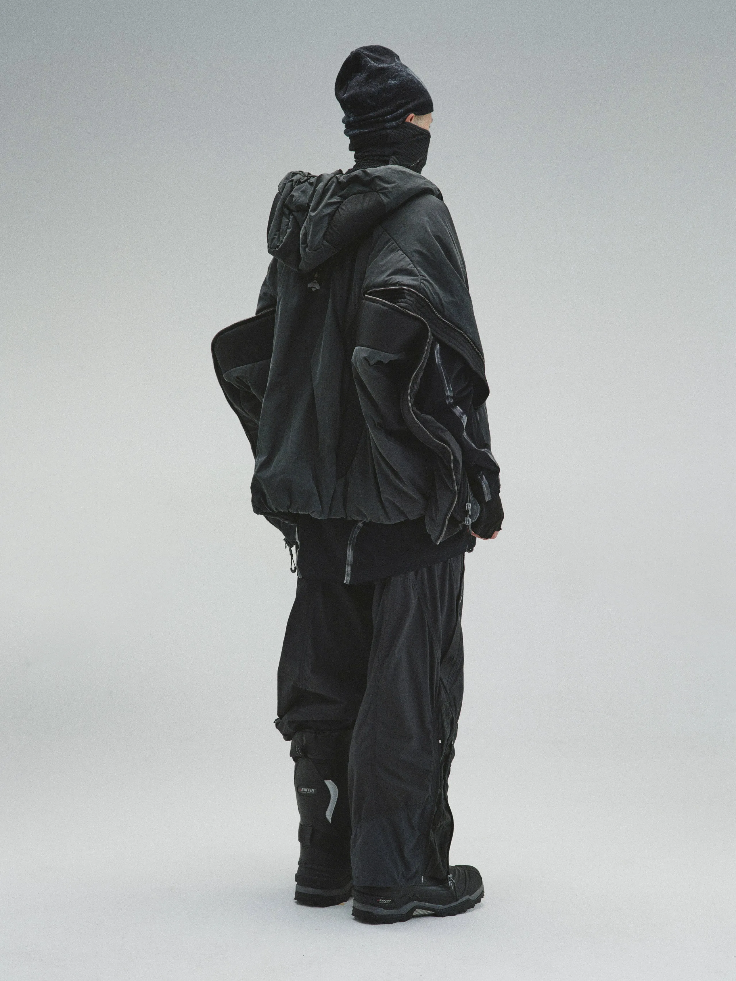 GOB / X3_12 - Bionic Membrane Wing Wax-Coated Padded Jacket