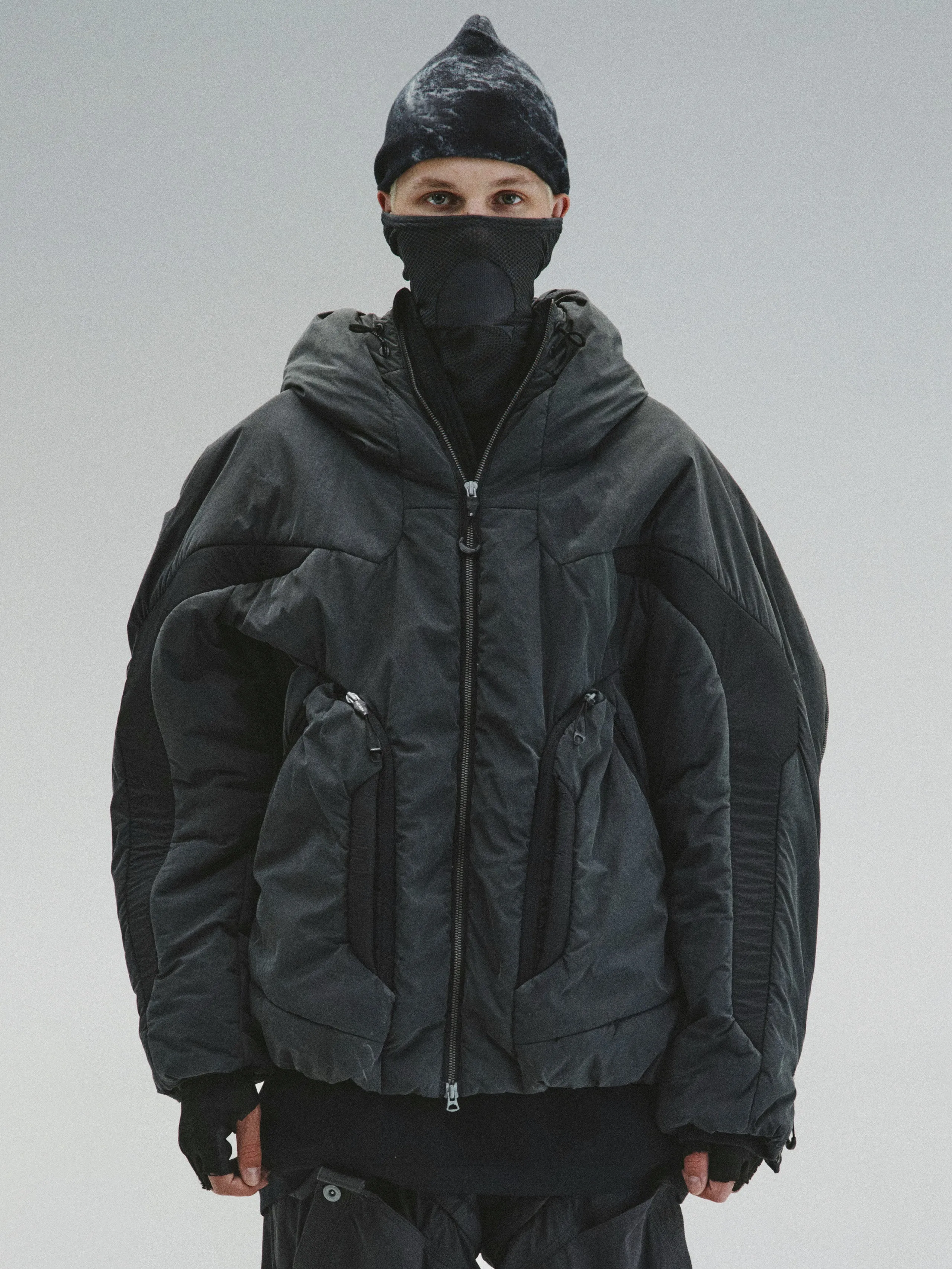 GOB / X3_12 - Bionic Membrane Wing Wax-Coated Padded Jacket