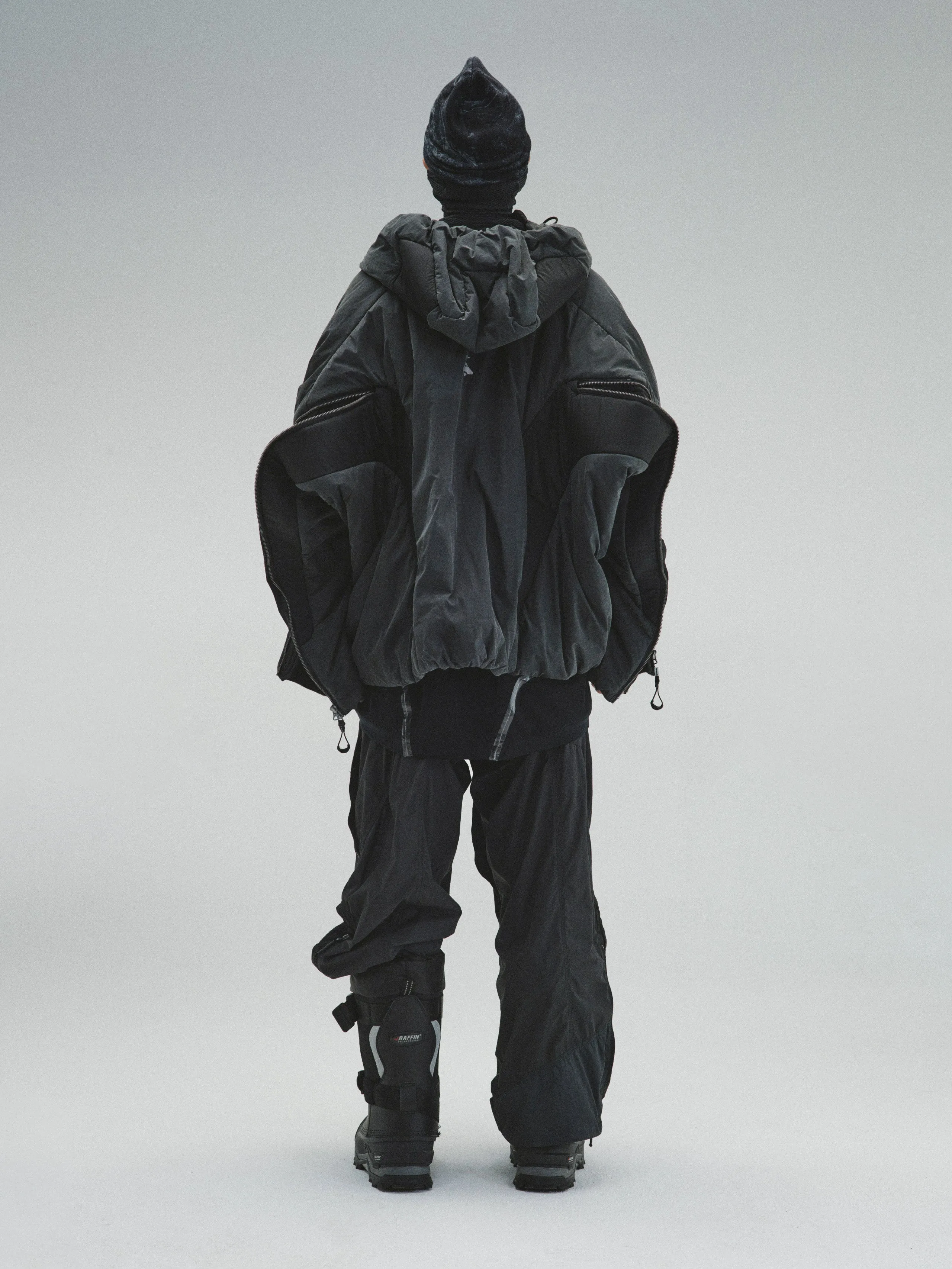 GOB / X3_12 - Bionic Membrane Wing Wax-Coated Padded Jacket