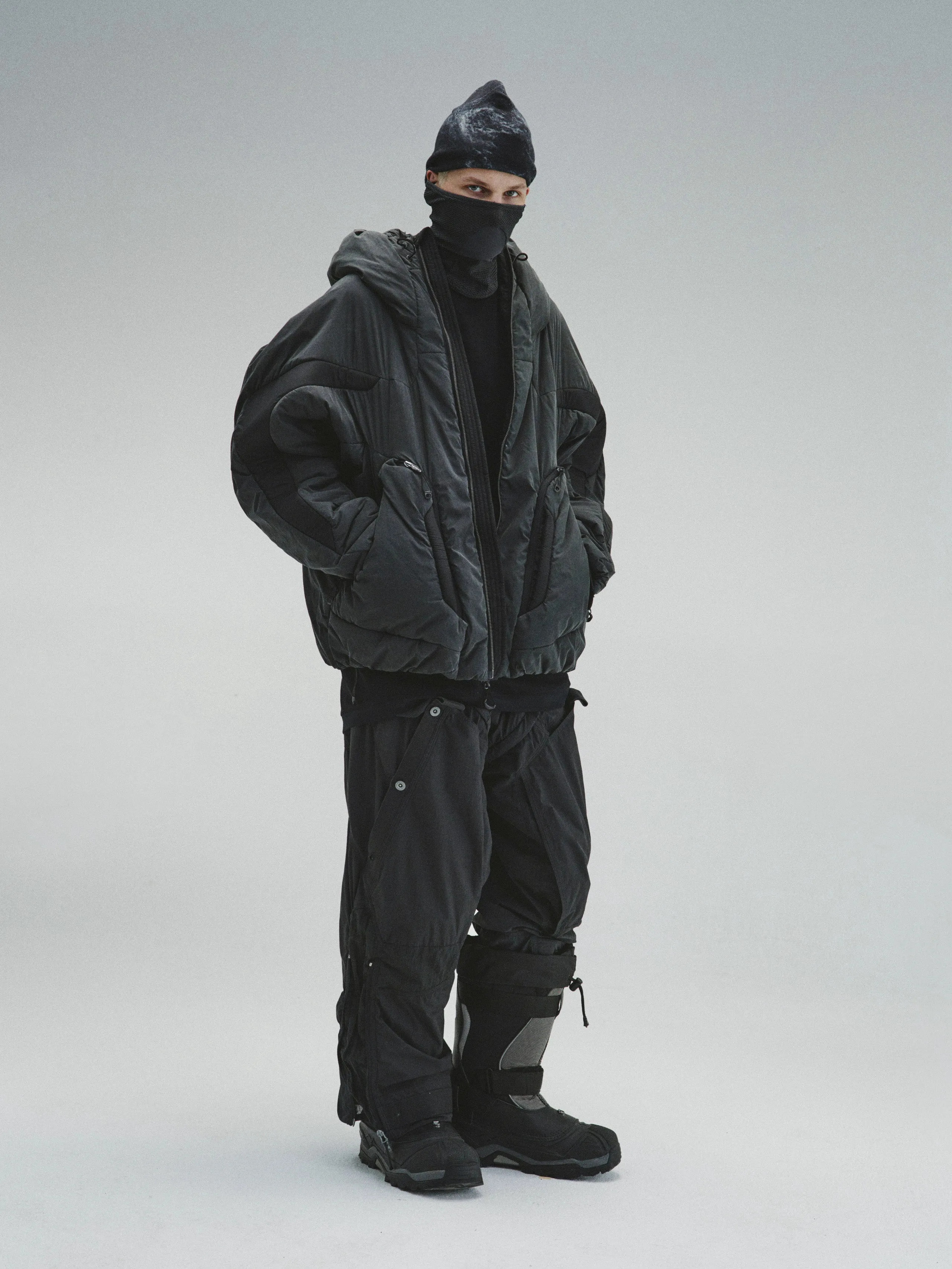 GOB / X3_12 - Bionic Membrane Wing Wax-Coated Padded Jacket