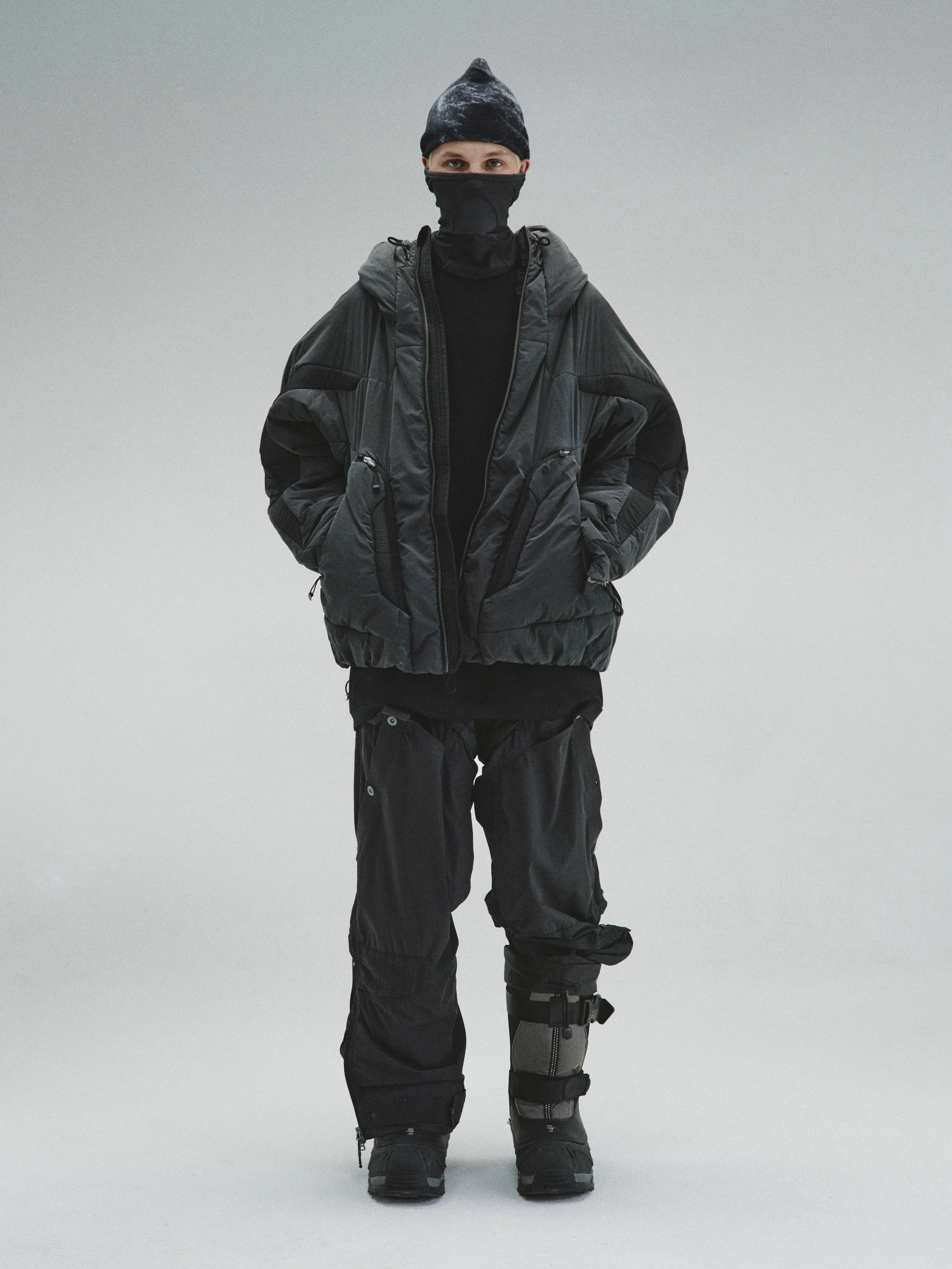 GOB / X3_12 - Bionic Membrane Wing Wax-Coated Padded Jacket
