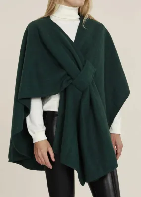 Green Knit Shawl Wrap