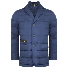 Hackett London Mayfair Quilted Down Bib Waistocat Mens Navy Jacket