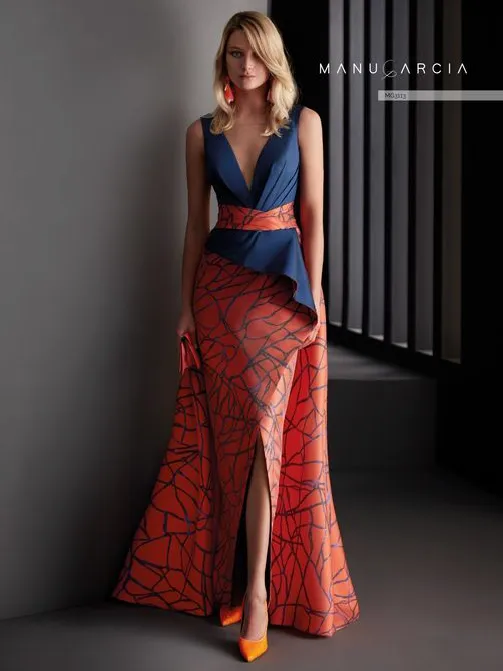HigarNovias MG3113 Glamorous Silk Red Gown