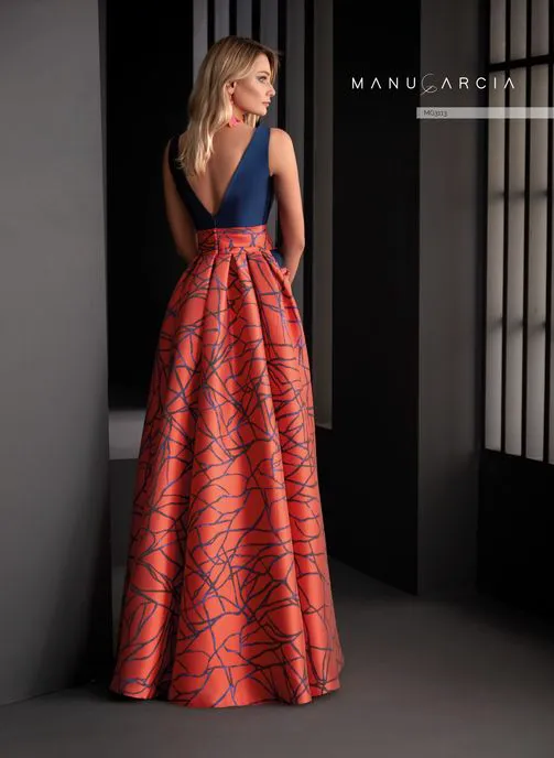 HigarNovias MG3113 Glamorous Silk Red Gown