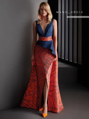 HigarNovias MG3113 Glamorous Silk Red Gown