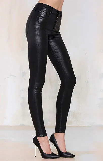 High Waist  Elastic Pencil Pants