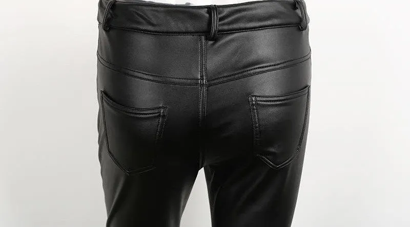 High Waist  Elastic Pencil Pants