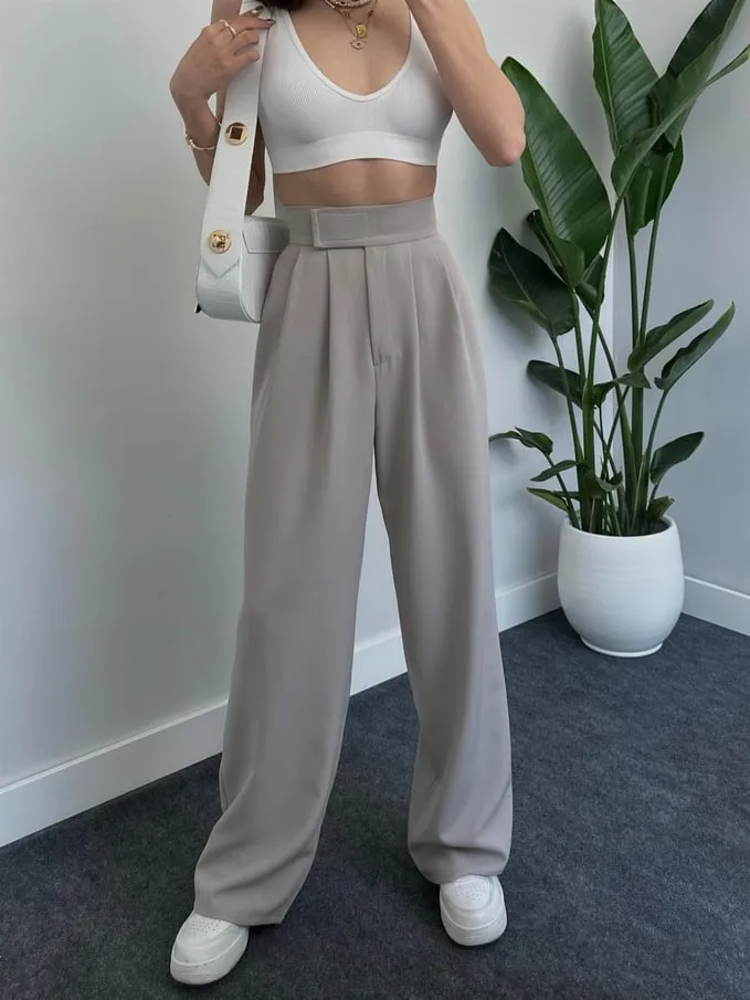 High Waist Palazzo Pants - 0969