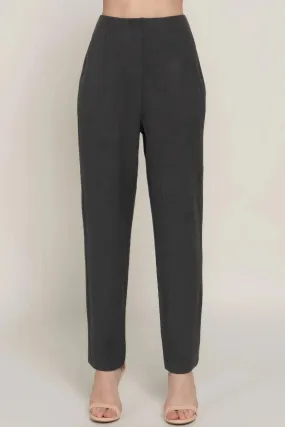 High Waist Pintuck Detail Long Pants