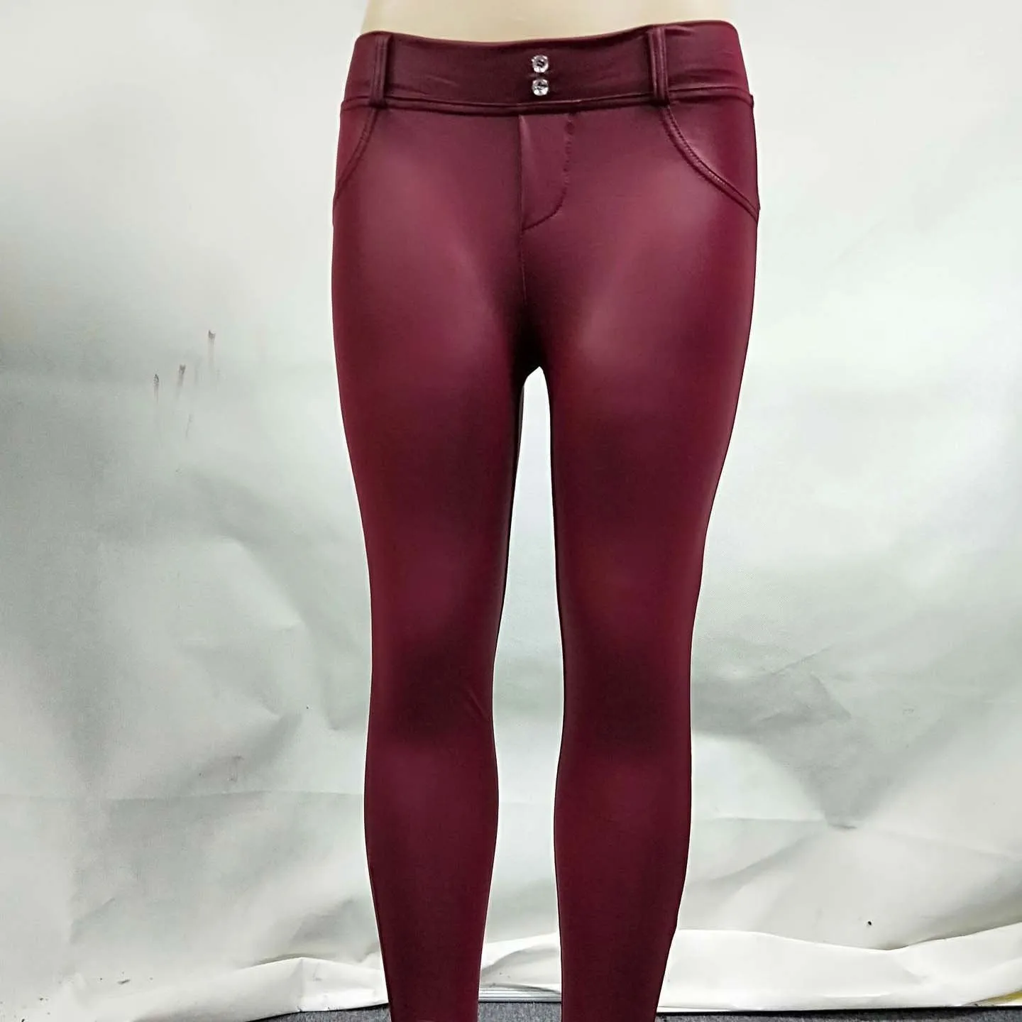 High Waist Stretch Skinny Pants