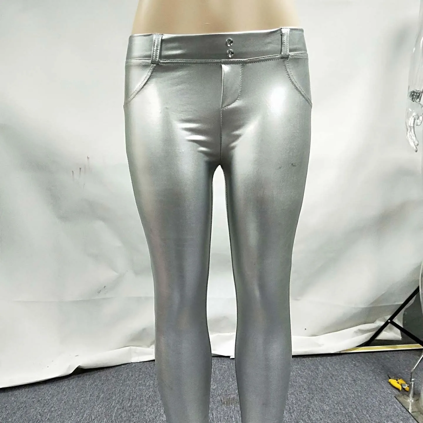 High Waist Stretch Skinny Pants