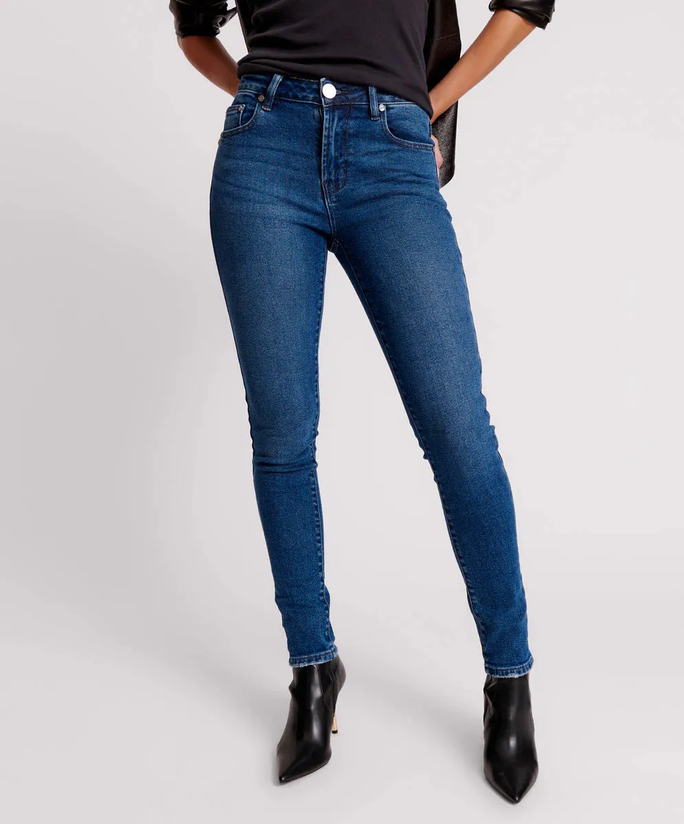 INDIGO FREEBIRDS II HIGH WAIST STRETCH SKINNY JEAN