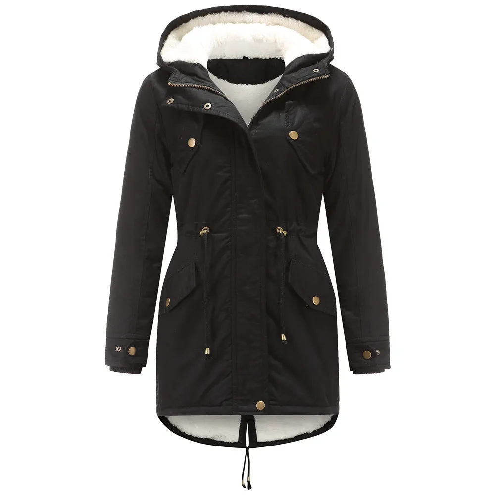 Insulated Fleece-Lined Winter Parka Jacket