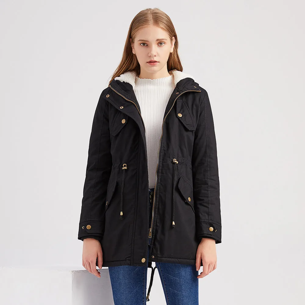 Insulated Fleece-Lined Winter Parka Jacket