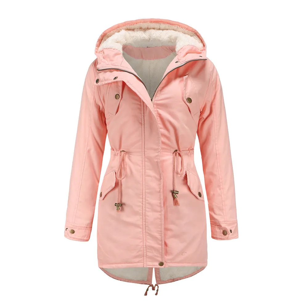 Insulated Fleece-Lined Winter Parka Jacket
