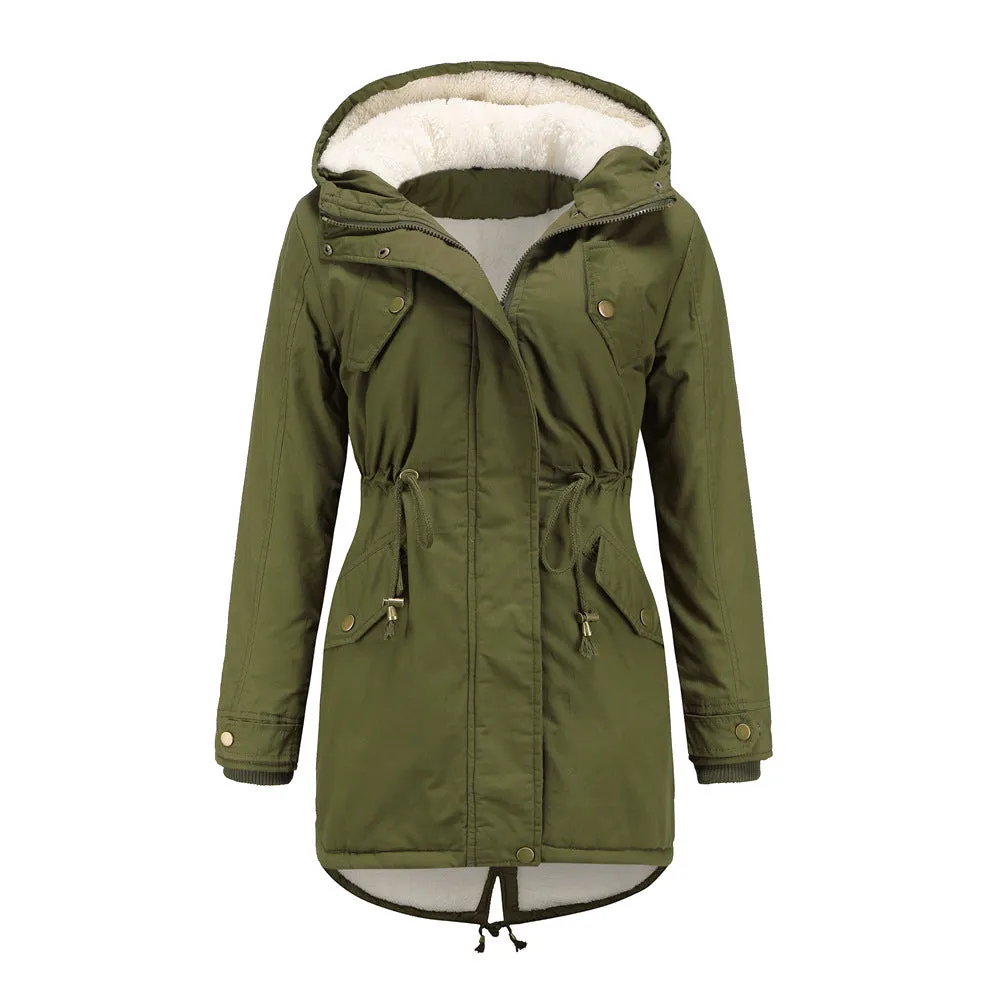 Insulated Fleece-Lined Winter Parka Jacket