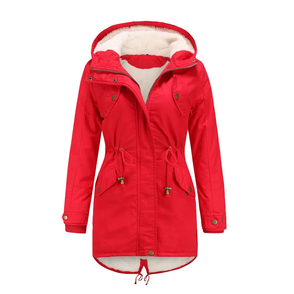 Insulated Fleece-Lined Winter Parka Jacket