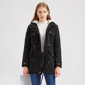 Insulated Fleece-Lined Winter Parka Jacket