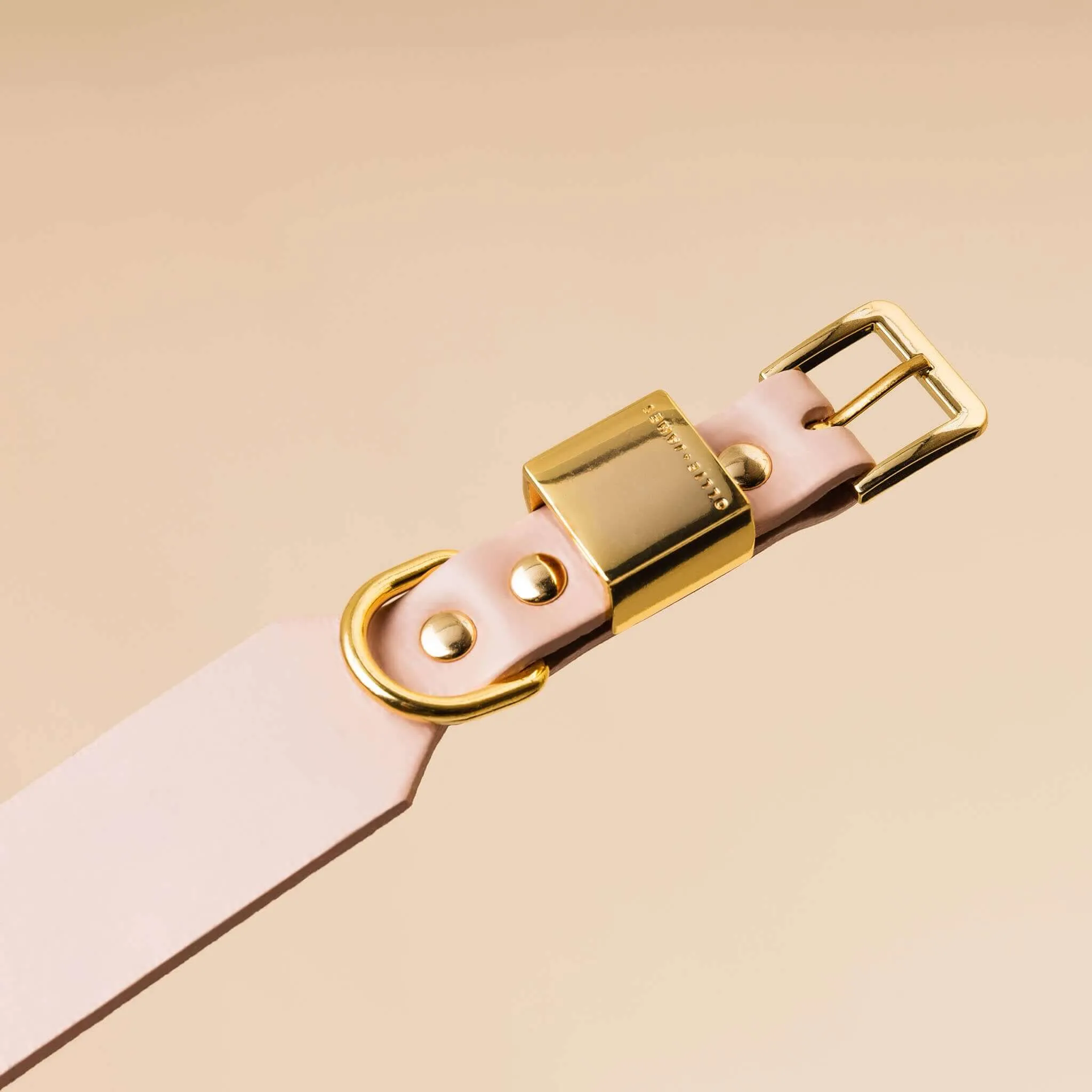Italian Leather Dog Collar Seconds – Blush