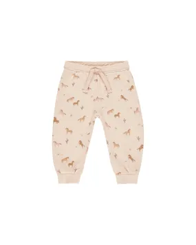 Jogger Sweatpant - Pink Horses