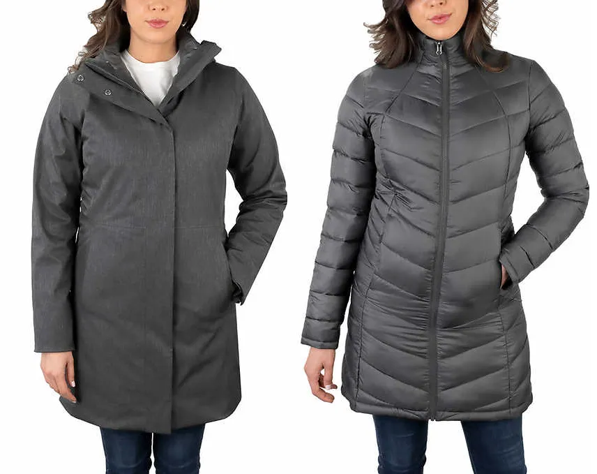 Kirkland Signature Ladies’ 3-In-1 Parka Hoodie Jacket