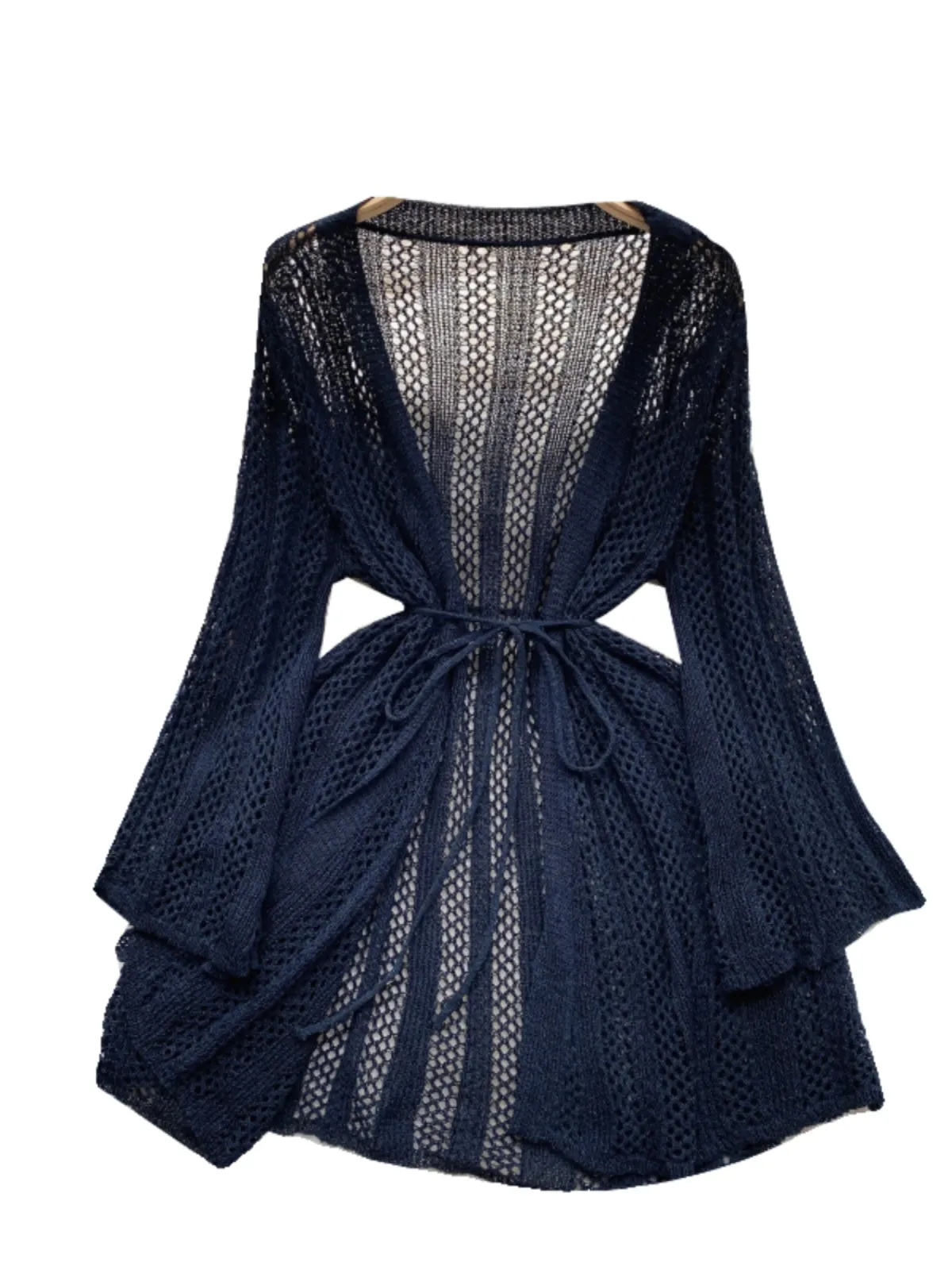 Korean Style Loose-fit Hollowed Cardigan