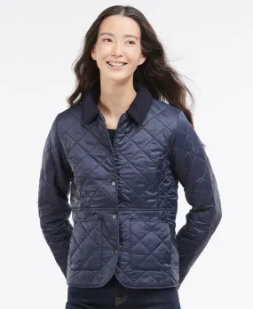 LADIES BARBOUR DEVERON POLARQUILT JACKET - NAVY