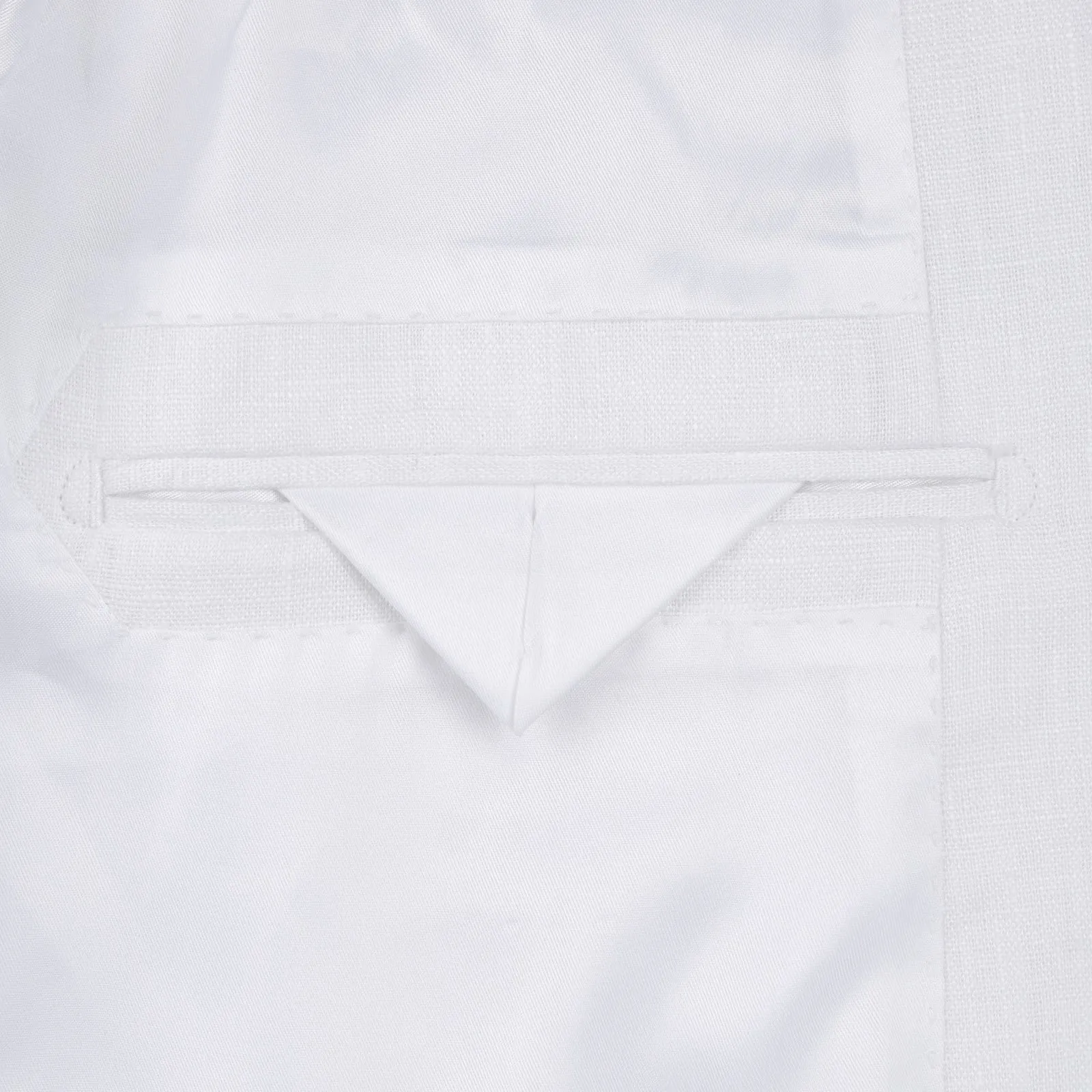 Linen Suit 2 Piece 2 Buttons Regular Fit In White