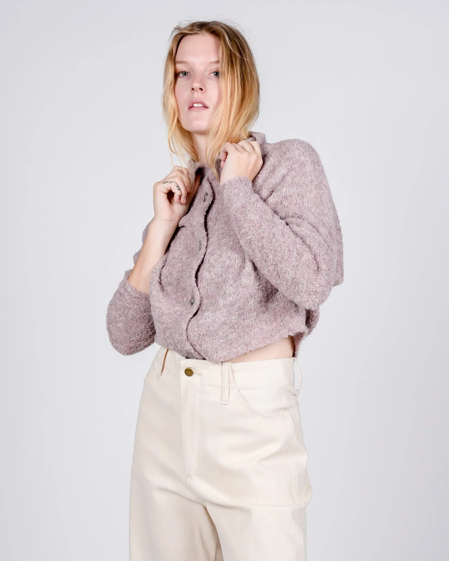Lucianna cardigan in mauve