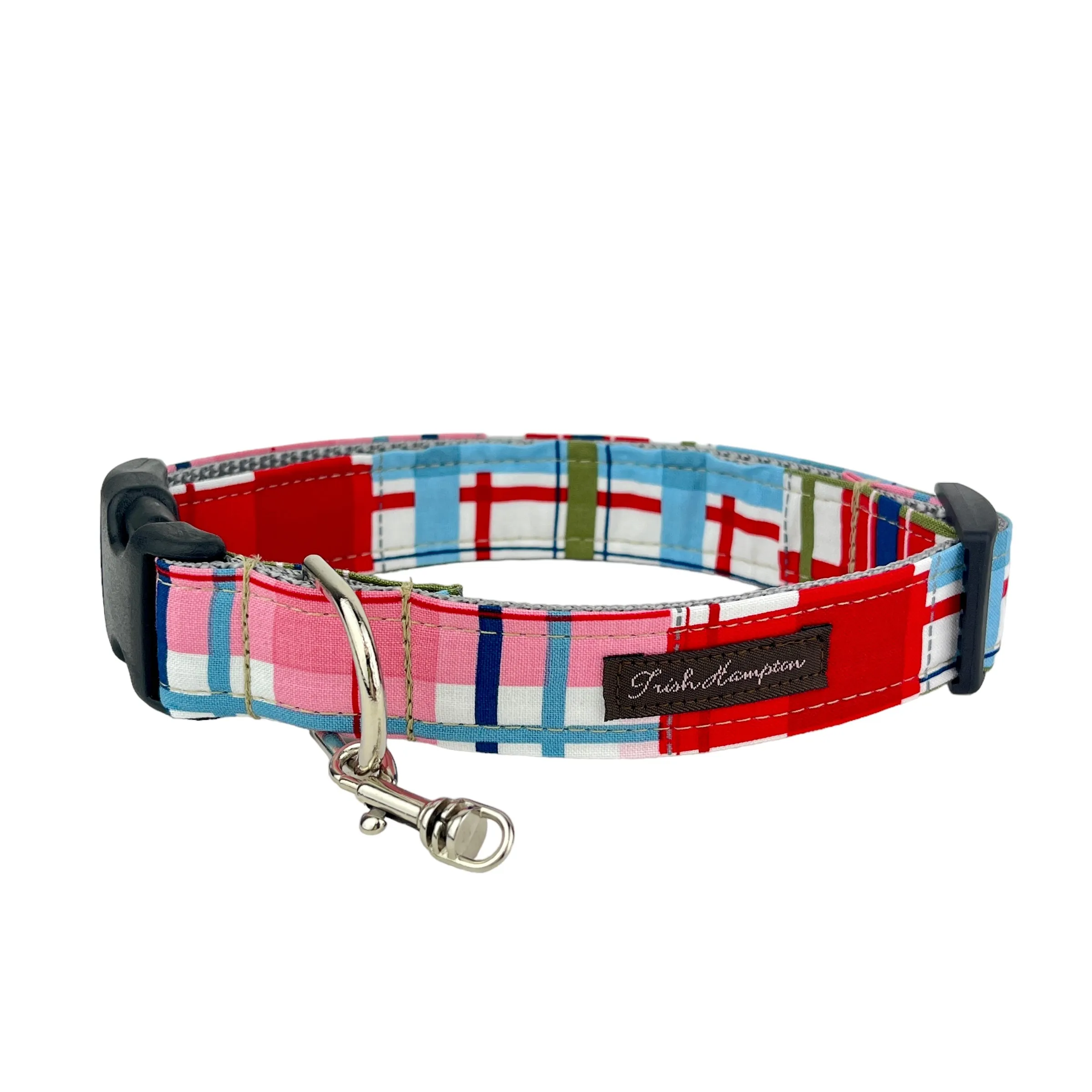 Madras Plaid Dog Collar - 995