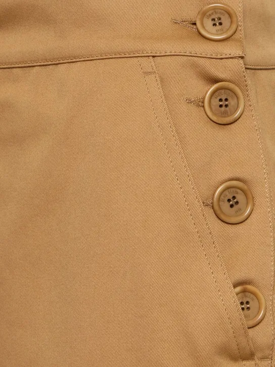 Max Mara   Cresta cotton gabardine pencil skirt 