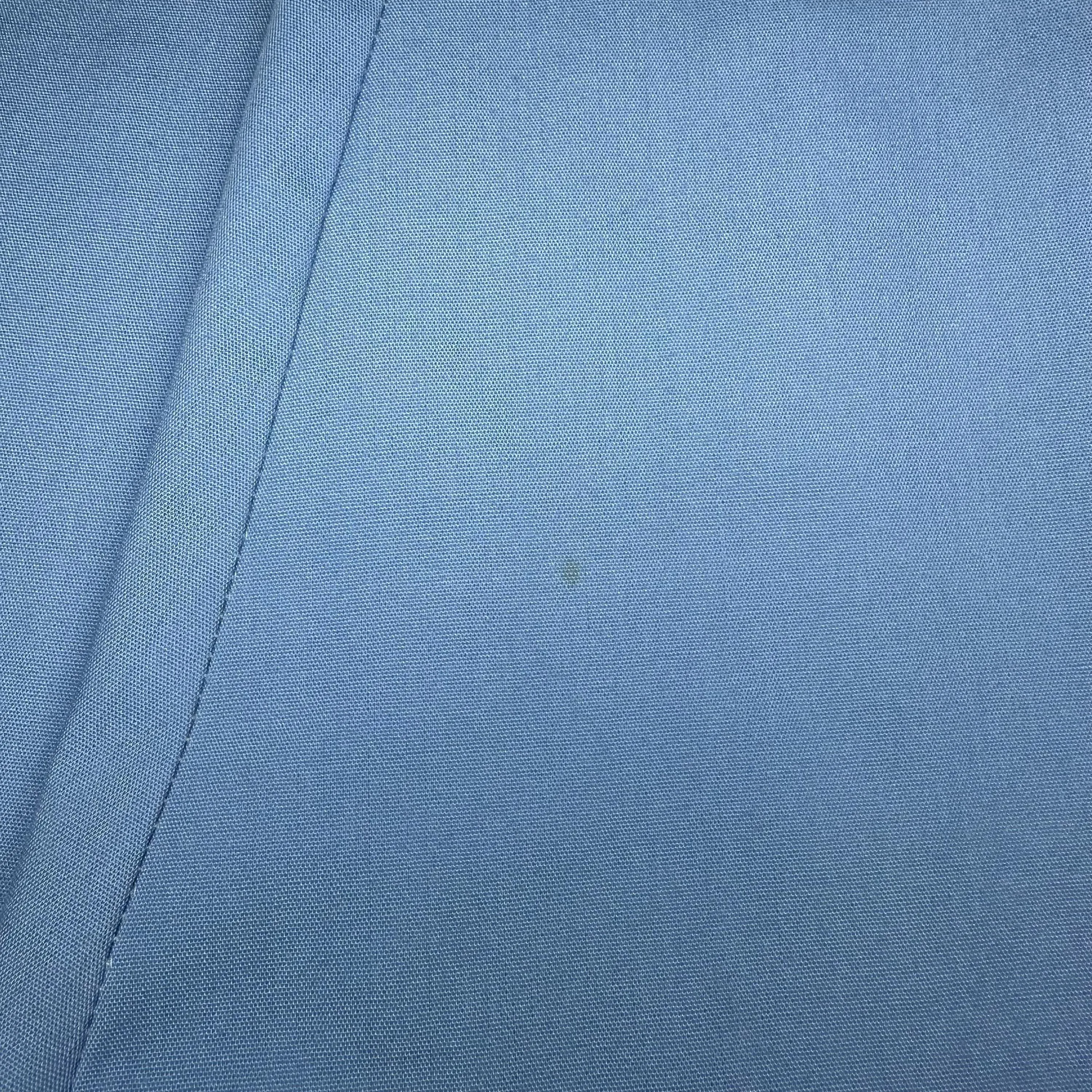 Medium 70s Sky Blue Midi Wrap Skirt 30”