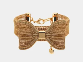 Meomari Bandettini Gold Tone Dog Collar