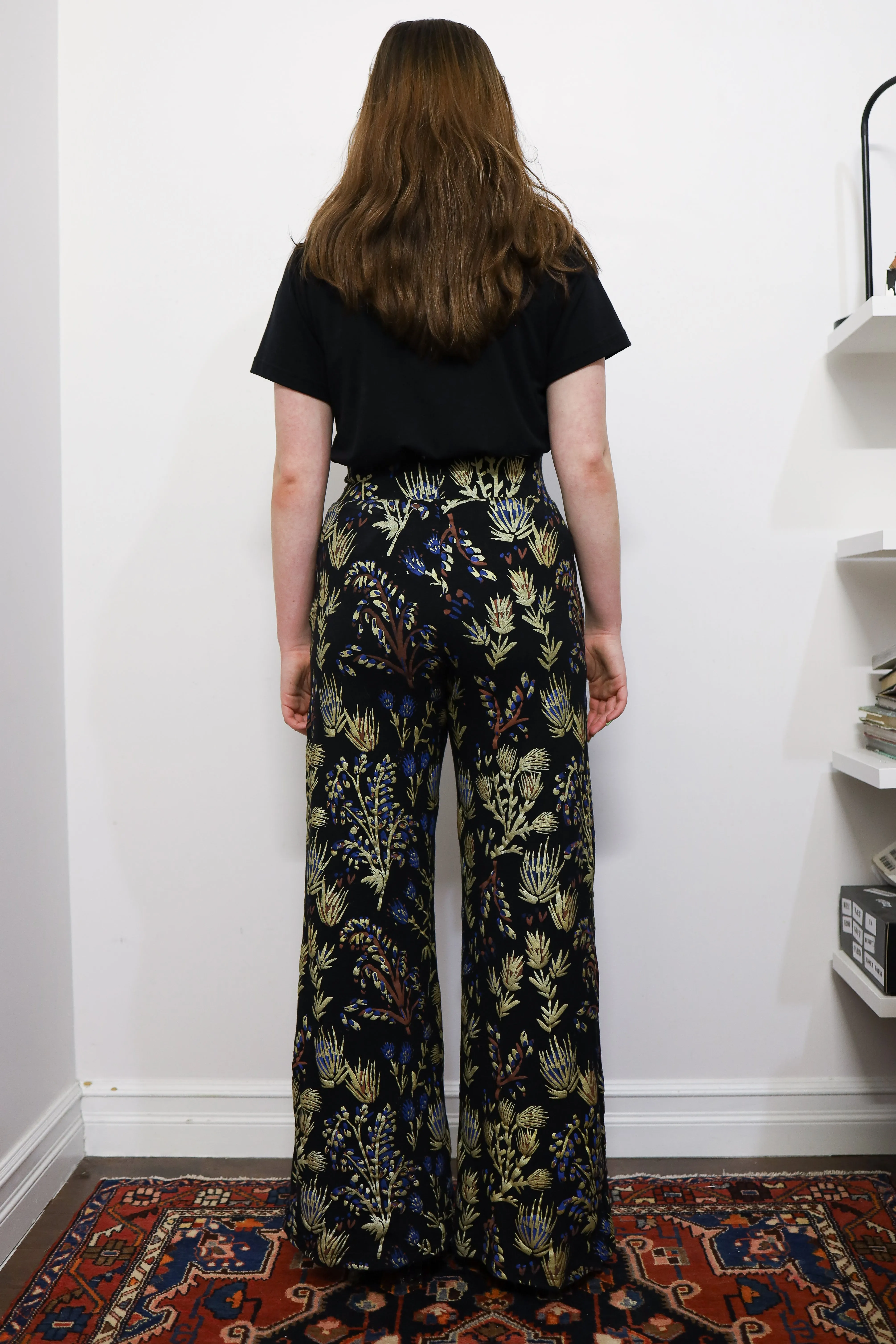 Midnight Thistle High Waisted Wide Leg Pants